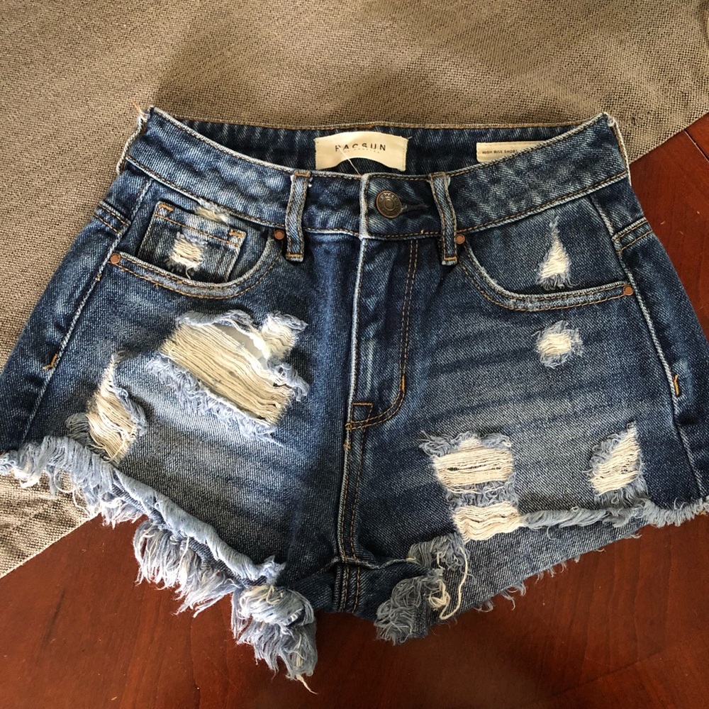 PacSun High Rise Jean Shorts (22/23)